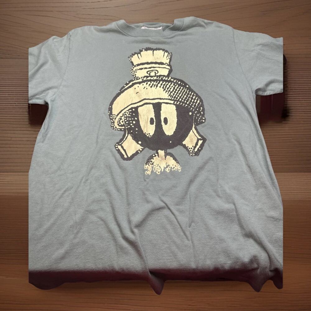 Vintage 90s Marvin the Martian Out There Shirt Large ACME Single stitch Looney